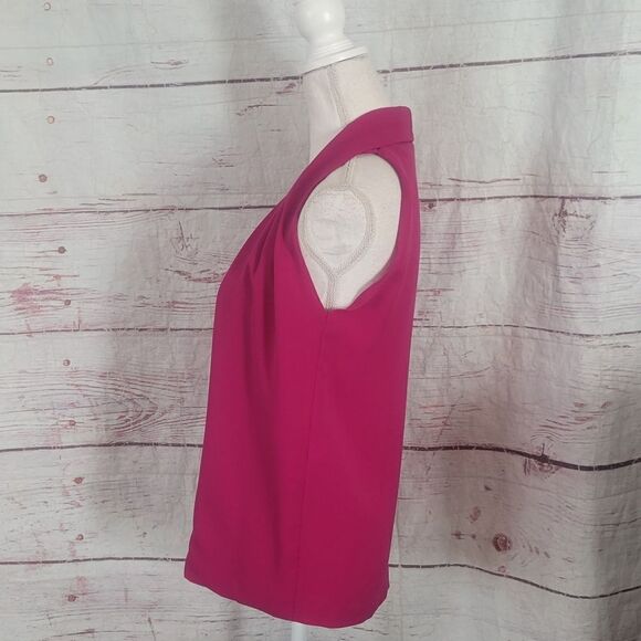 Diane Von Furstenberg  Regan Draped Sleeveless Top Size Small - Picture 3 of 6